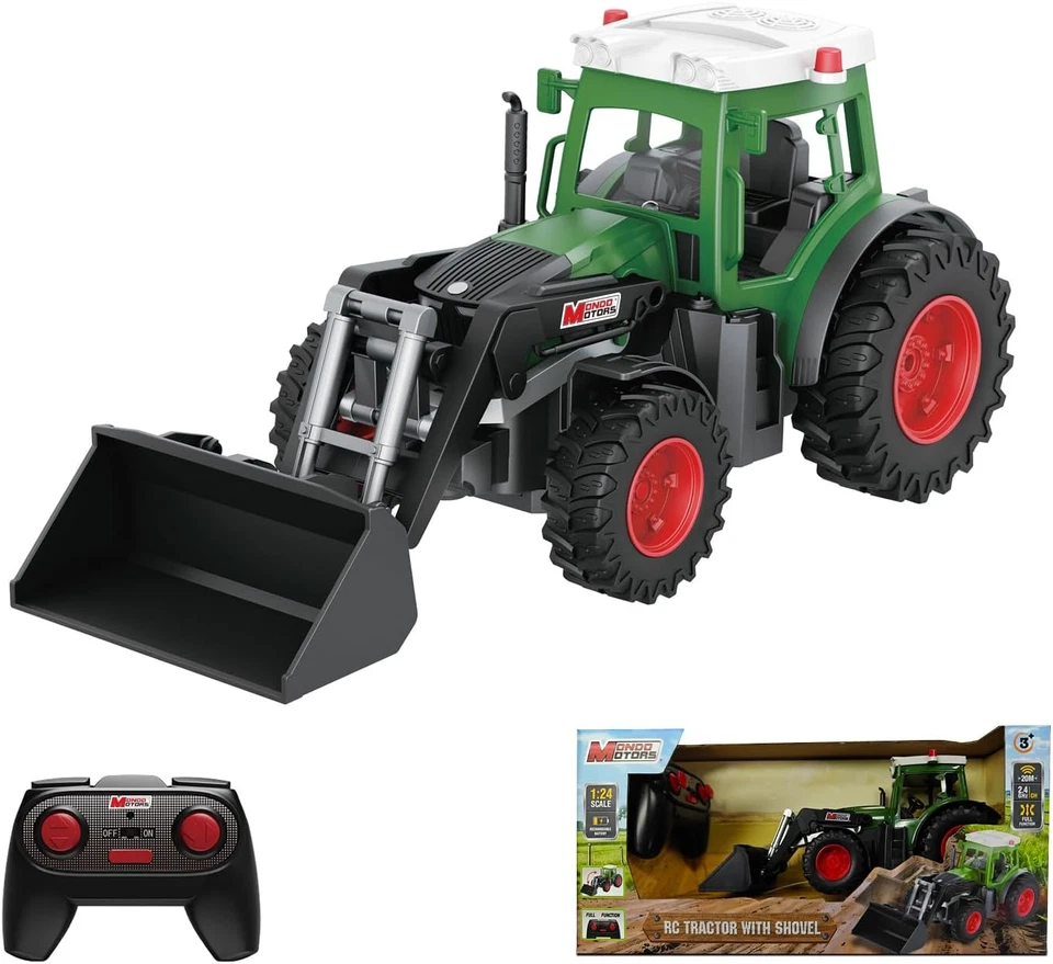 Motors Trattore Con Benna Radiocomandato, Modello in Scala 1:24, Pacco Batterie  - Immagine 1 di 4