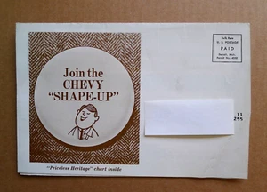 1968 Original CHEVROLET Service Monthly MAILER Our Priceless Heritage CHEVY - Picture 1 of 5
