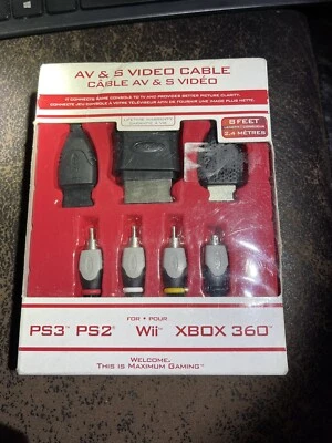 Intec Component AV Cable for Sony Playstation PS3 PS2 Wii XBOX 360 NIB - Image 1 of 2