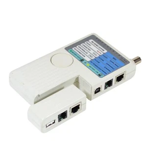 Universal Network Cable Tester RJ45 RJ11 USB BNC Cat5 Cat6 Multi-Tester 4-in-1 - Picture 1 of 3