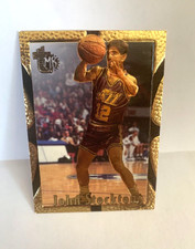1995 Topps Embossed John Stockton #97 Gold Foil Parallel insert