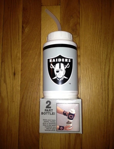 vintage los angeles raiders water bottle deadstock NIP 90s bo jackson OG ☠️💦 Cover