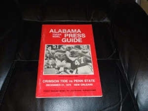  1975 ALABAMA SUGAR BOWL FOOTBALL MEDIA GUIDE EX-MINT - Picture 1 of 2