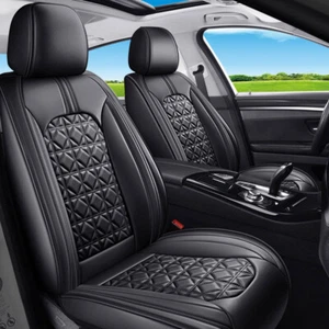 Leather Car Seat Covers 5 Seats 2 Front Seat Cover Rear Full Set Pads for TOYOTA - Picture 1 of 32