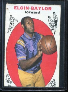 1969   Topps   Basketball    # 35   Elgin Baylor   AUTHENTIC  (PR)   Poor - Picture 1 of 2