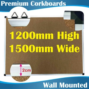 Office Corkboards Notice Board corkboard pin board pinboards 120x150 CM - Picture 1 of 5