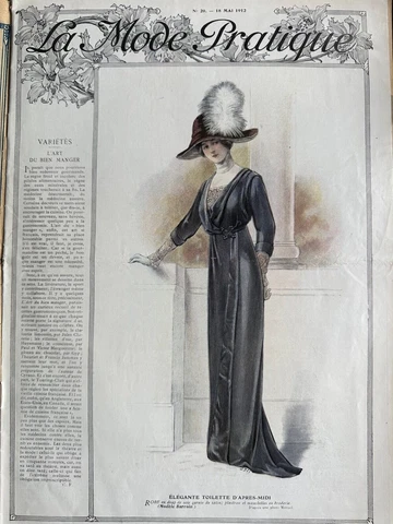 Rare Antique May 18, 1912 Women’s & children's clothing patterns and magazine Cover