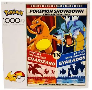 Nuevo Rompecabezas Juegos de Búfalo Pokémon Enfrentamiento Charizard Gyarados 1000 piezas - Imagen 1 de 1