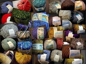 Hilo con Efecto, Mezclas de Hilados Con Algodón, Viscosa, Otros, Vintage - Imagen 1 de 31