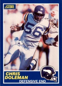 1989 Score Chris Doleman Minnesota Vikings #36 - Picture 1 of 2