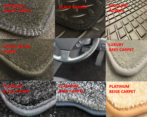 Car Mats for Ford Fiesta MK7 2011 To 2017 Rubber Carpet Black Beige Grey