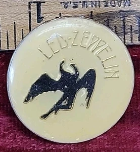 Vintage 70s Led Zeppelin - Swan Song Angel - Button Pin 1” - Picture 1 of 6