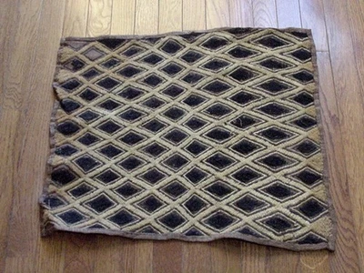 Tela Cuban arte africano vintage hecha a mano, tela Zaire Congo (RDC). Tapiz #326 Foto 1 de 2