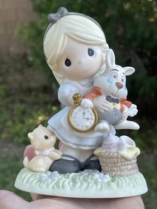 Disney Precious Moments Alice in wonderland It’s Never Too Late For Fun With - Picture 1 of 24