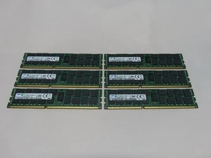 LOT OF 6X 16GB SAMSUNG M393B2G70CB0-YH9 DDR3 2RX4 PC33-10600R SERVER MEMORY RAM - Picture 1 of 3