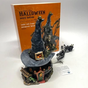 Dept 56 Witch Hollow Toads & Frogs Halloween Witchcraft Haunt w/ Box Light Works - Picture 1 of 19