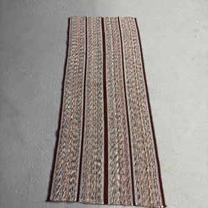 Vintage 60”x24” 2-seitig handgewebt Läufer Überwurf Teppich - Bild 1 von 10