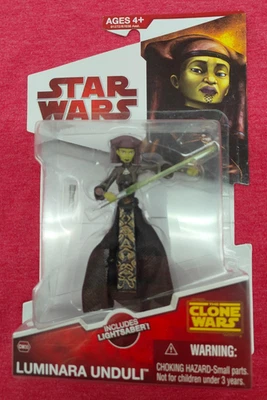 Figura de acción Hasbro Star Wars The Clone Wars Luminara Unduli CW30 2009 NUEVO Foto 1 de 2