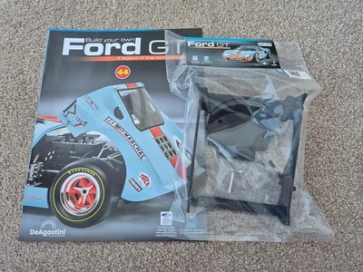 1/8 Scala DeAgostini Costruisci La Tua Ford GT40 Auto Numero 44 + Rivista - Immagine 1 di 3