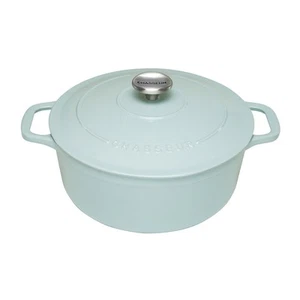 NEW Chasseur Round French Oven Duck Egg Blue 24cm/4L - Picture 1 of 4