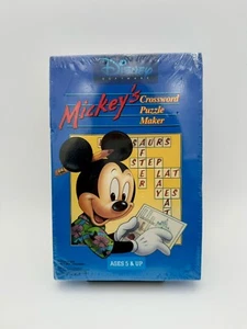 Disney Software: Mickey’s Crossword Puzzle Maker IBM / Tandy 3.5 Disk BRANDNEU - Bild 1 von 5