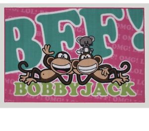 La Rug Bobby Jack Bff-Text 19" X 29" Area Rug With Multi-Color BJ-23 1929