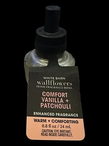 Bath Body Works COMFORT Vanilla + Patchouli Wallflower Refill Bulb 0.8oz-24pcs - Picture 1 of 4