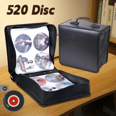 520 Discos CD/DVD Billetera Soporte Estuche Álbum Organizador Medios Caja de Almacenamiento Foto 1 de 4