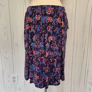 NWT LULA ROE Floral Madison Pleated SKIRT, XL - Picture 1 of 8