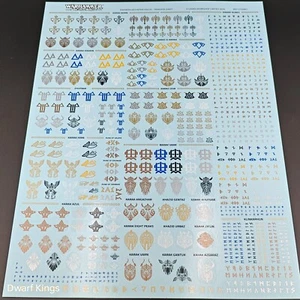 Dwarfen Mountain Holds Transfer Sheet Old World Warhammer 2024 - Picture 1 of 5