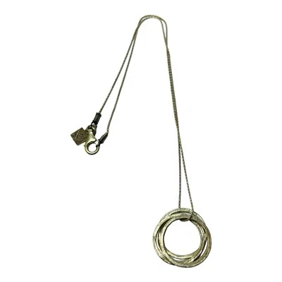 Silpada Sterling 925 Silver 5 Textured Ring Necklace 17 in - Image 1 of 4