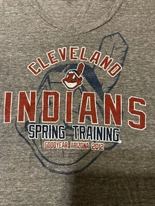Cleveland Indians Entrenamiento de Primavera Goodyear 2012 Entrenamiento de Primavera MLB Mujeres XL USADO EN EXCELENTE ESTADO - Imagen 1 de 5