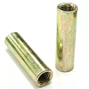 MANGUITO ROSCADO BARRA PERNO CONECTOR REDONDO TUERCA ZINC BRILLANTE TUERCAS LARGAS M4 A M20 - Imagen 1 de 1