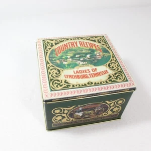 Vintage Country Recipes Ladies Of Lynchburg Tennessee Tin Box Barringer England - Picture 1 of 10