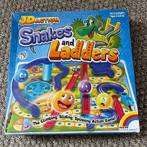 3D Action Snakes & Ladders Board Game New Item Wear To Box - Picture 1 of 5