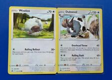 2x Pokémon TCG Crown Zenith: Wooloo (121/159) + Dubwool  (122/159) - Near Mint 