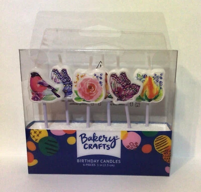 Velas de pájaros, flores y mariposas, para pasteles o cupcakes, decoraciones, cumpleaños Foto 1 de 4