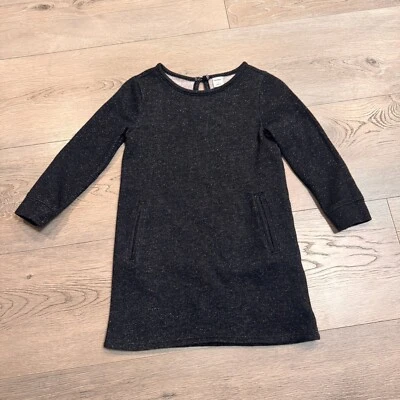 Old Navy Sparkle Knit Dress Long Sleeve Pockets Casual Outfit Size 4T - Image 1 of 4