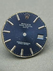 #970 ORIGINAL ROLEX 15000 15210 ZIFFERBLATT DIAL DATE BLAU FADED 3035 3135 - Picture 1 of 5