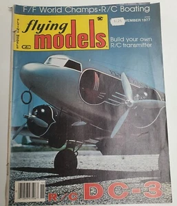 Vintage Aeromodelling Magazine Flying Models November 1977 Douglas DC-3 Plan R/C - Picture 1 of 11