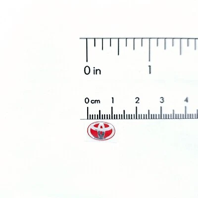 RC 1/10 TOYOTA Handcrafted Scale Emblem Badge Realistic Accessories Drift Body - Image 1 of 4