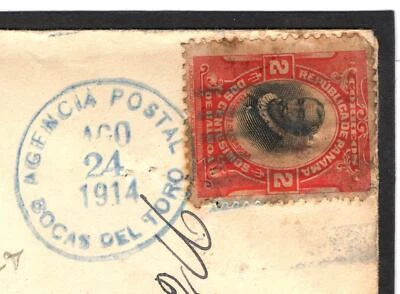 Cubierta PANAMÁ MARÍTIMA Estados Unidos Nueva Orleans PAQUEBOT Fitchburg 1914{samwells}Q34b Foto 1 de 4