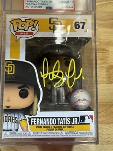 Funko Pop! MLB San Diego Padres Fernando Tatis Jr #67 Firmado PSA ADN Gem MT 10 - Imagen 1 de 9