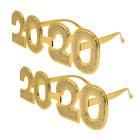 2020 Glitter Sunglasses For New Years Eve Party Golden