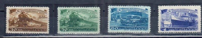 RUSSIA USSR 1948. Sc#1261-1264, Mi1252-1255. Transportation 5-Year Plan. MLH - Image 1 of 2