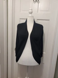 NWT Vertigo PARIS Black Knit Open Front Cardigan Size Large Ret. $160, Casual - Picture 1 of 9