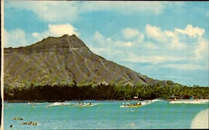 Hawaii Surfers Waikiki Outrigger Postcard. Vintage 60s 1969 USA Old Card - Picture 1 of 2