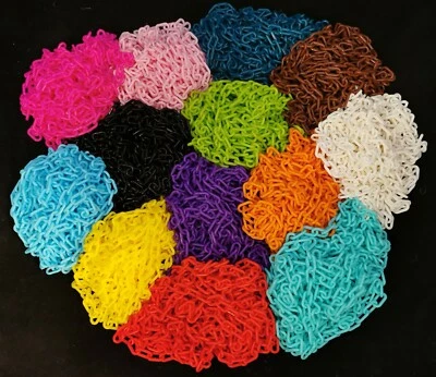 COLLAR JOYERÍA 5' LONGITUD 3mm CADENA PLÁSTICO HERMOSOS COLORES PLANEADORES AZÚCAR Foto 1 de 4