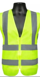 50 PCS High Visibility Safety Vest, Neon Yellow For Construction And Road Safety - Picture 1 of 8