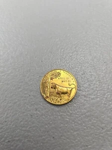 Moneda de Buena Suerte TAURUS Antigua Medalla de Astrología Años 1920 - 1930 EE. UU. ESTADOS UNIDOS - Imagen 1 de 5